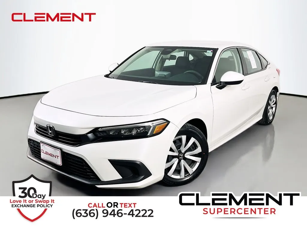 White 2024 Honda Civic LX for sale in St. Charles, MO