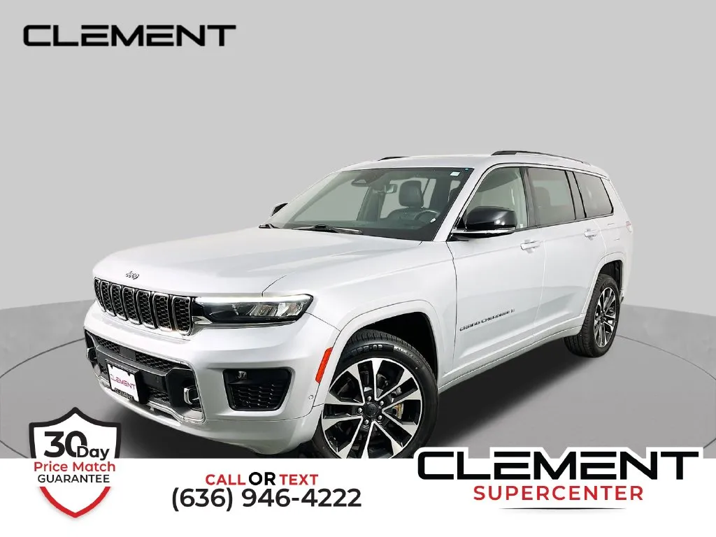 Silver 2021 Jeep Grand Cherokee L Overland for sale in St. Charles, MO