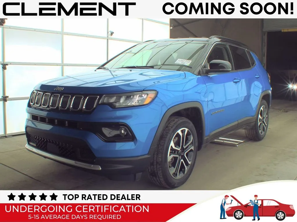 Blue 2022 Jeep Compass Limited for sale in St. Charles, MO