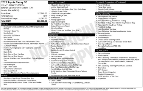 Photos of 2023 Toyota Camry SE for sale in St. Charles, MO at Clement Supercenter