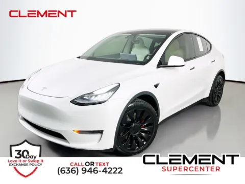 White 2021 Tesla Model Y Long Range for sale in St. Charles, MO