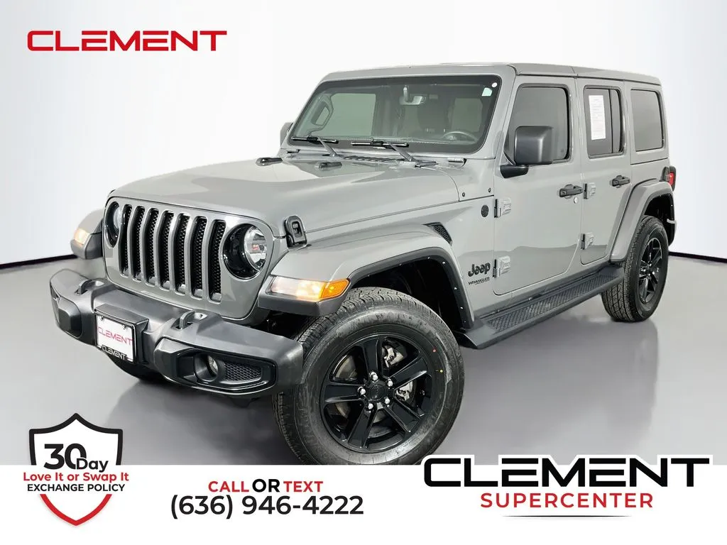 Gray 2021 Jeep Wrangler Unlimited Sahara Altitude for sale in St. Charles, MO