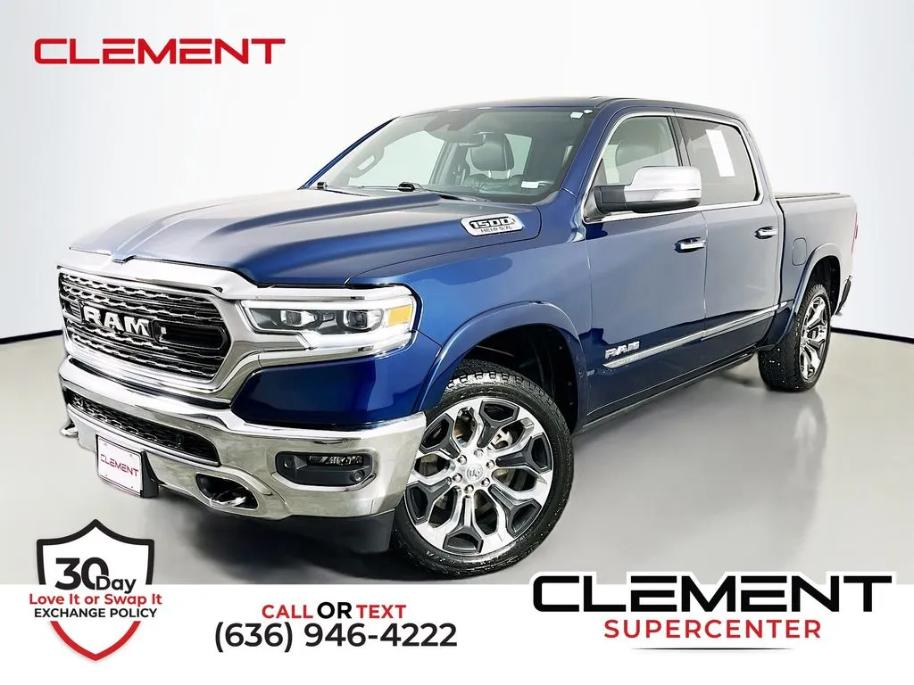 Blue 2021 Ram 1500 Limited for sale in St. Charles, MO