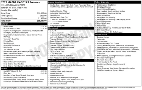 Photos of 2023 Mazda CX-5 2.5 S Premium Package for sale in St. Charles, MO at Clement Supercenter
