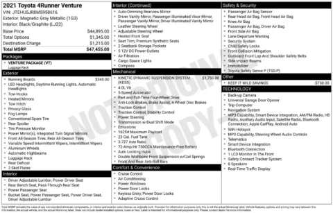 Photos of 2021 Toyota 4Runner Venture for sale in St. Charles, MO at Clement Supercenter