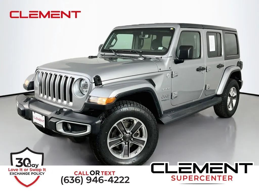 Silver 2020 Jeep Wrangler Unlimited Sahara for sale in St. Charles, MO