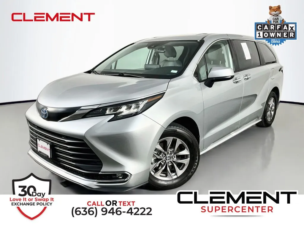 Silver 2023 Toyota Sienna XLE for sale in St. Charles, MO