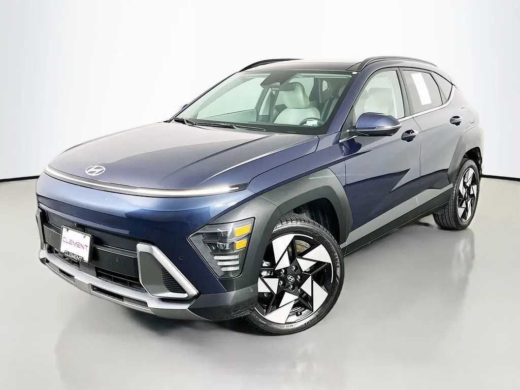 Blue 2024 Hyundai Kona Limited for sale in St. Charles, MO