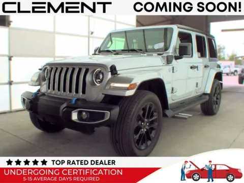 Silver 2023 Jeep Wrangler Sahara 4xe for sale in St. Charles, MO
