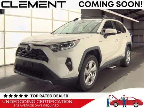 White 2021 Toyota RAV4 Hybrid Limited for sale in St. Charles, MO