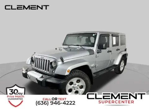 Silver 2015 Jeep Wrangler Unlimited Sahara for sale in St. Charles, MO
