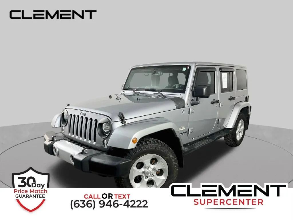 Silver 2015 Jeep Wrangler Unlimited Sahara for sale in St. Charles, MO