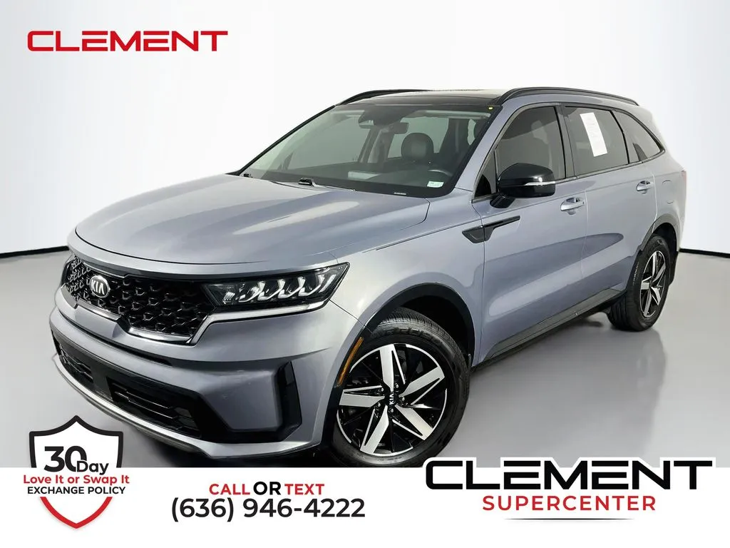 Silver 2021 Kia Sorento EX for sale in St. Charles, MO