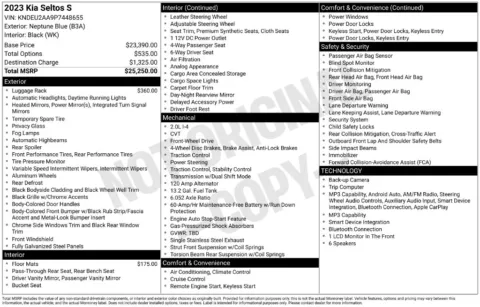Photos of 2023 Kia Seltos S for sale in St. Charles, MO at Clement Supercenter