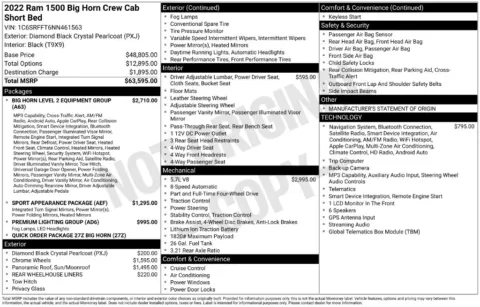 Photos of 2022 Ram 1500 Big Horn/Lone Star for sale in St. Charles, MO at Clement Supercenter