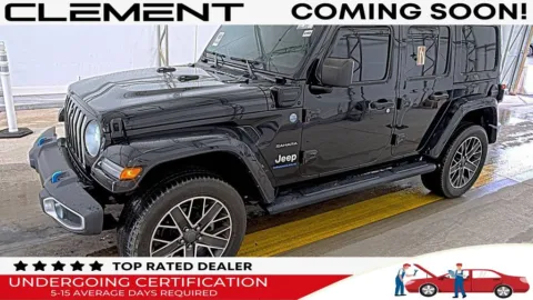 Black 2023 Jeep Wrangler Sahara 4xe for sale in St. Charles, MO