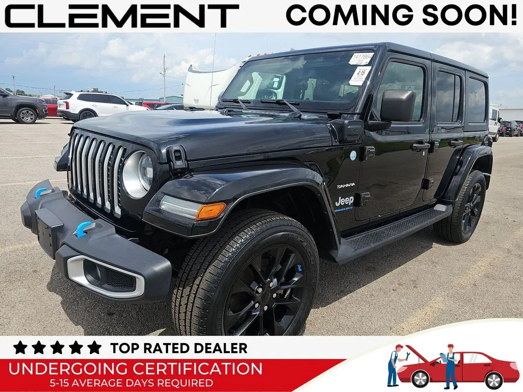 Black 2023 Jeep Wrangler Sahara 4xe for sale in St. Charles, MO