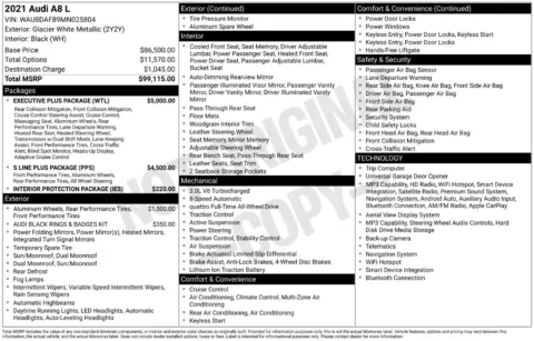 Photos of 2021 Audi A8 L 55 for sale in St. Charles, MO at Clement Supercenter