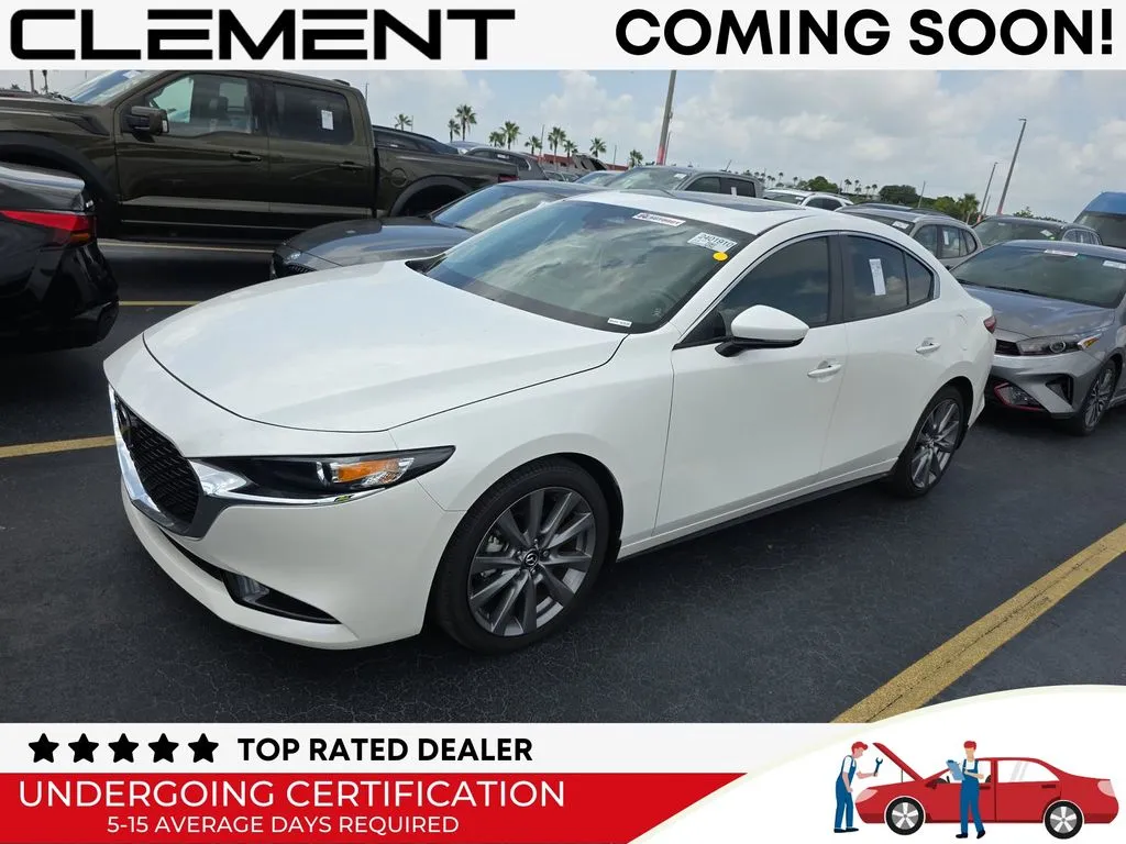 White 2024 Mazda Mazda3 2.5 S Preferred Package for sale in St. Charles, MO
