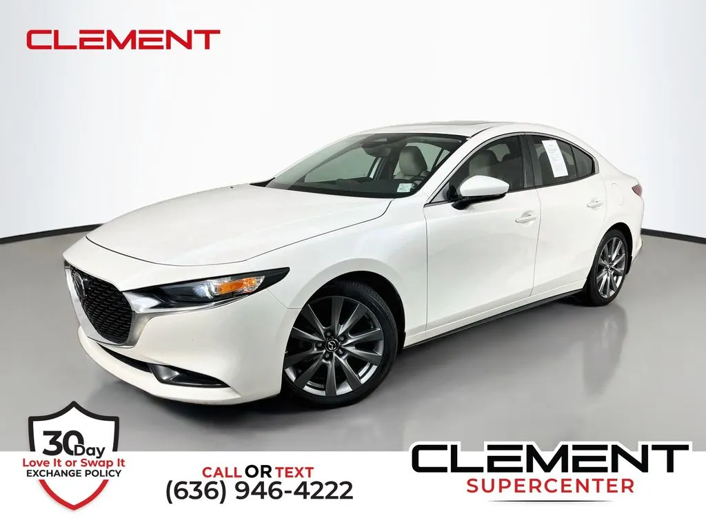 White 2024 Mazda Mazda3 2.5 S Preferred Package for sale in St. Charles, MO
