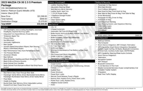 Photos of 2023 Mazda CX-30 2.5 S Premium Package for sale in St. Charles, MO at Clement Supercenter