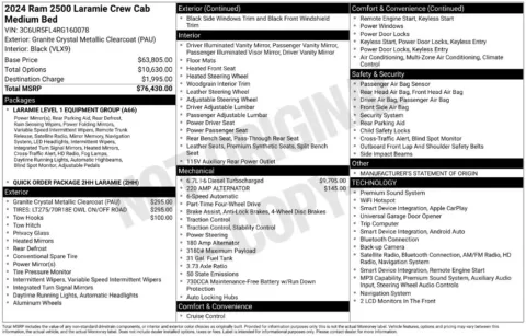 Photos of 2024 Ram 2500 Laramie for sale in St. Charles, MO at Clement Supercenter