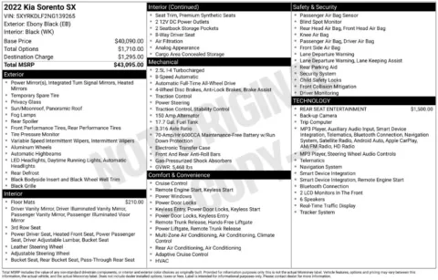 Photos of 2022 Kia Sorento SX for sale in St. Charles, MO at Clement Supercenter