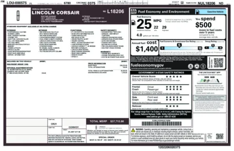 Photos of 2022 Lincoln Corsair Standard for sale in St. Charles, MO at Clement Supercenter