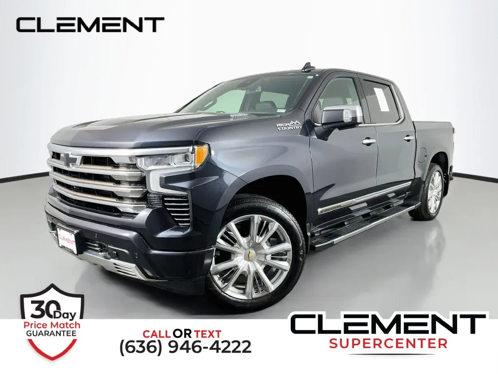 Gray 2022 Chevrolet Silverado 1500 High Country for sale in St. Charles, MO