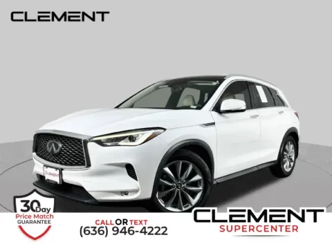White 2021 INFINITI QX50 LUXE for sale in St. Charles, MO