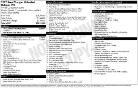 Photos of 2022 Jeep Wrangler Unlimited Rubicon 392 for sale in St. Charles, MO at Clement Supercenter