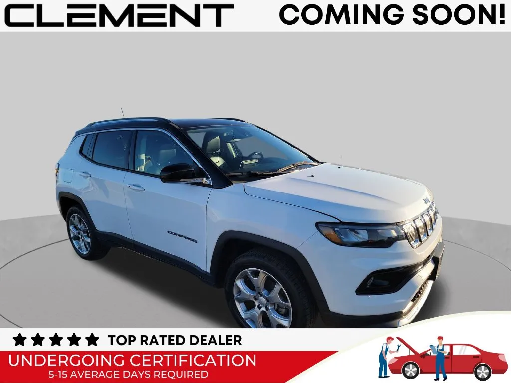 White 2022 Jeep Compass Limited for sale in St. Charles, MO