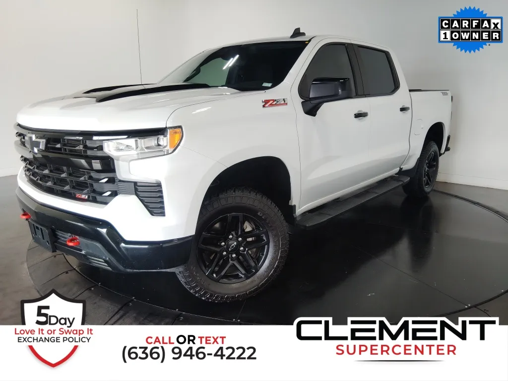 White 2023 Chevrolet Silverado 1500 LT Trail Boss for sale in St. Charles, MO