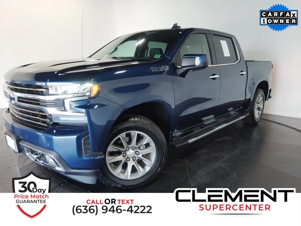 Blue 2022 Chevrolet Silverado 1500 LTD High Country for sale in St. Charles, MO