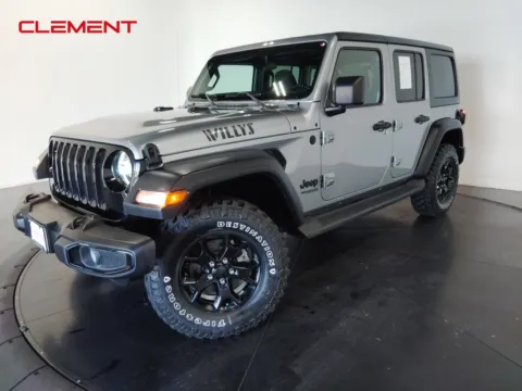Silver 2021 Jeep Wrangler Unlimited Willys for sale in St. Charles, MO