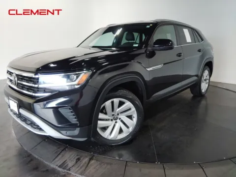 Black 2021 Volkswagen Atlas Cross Sport 3.6L V6 SE w/Technology for sale in St. Charles, MO