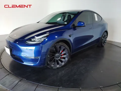Blue 2020 Tesla Model Y Performance for sale in St. Charles, MO