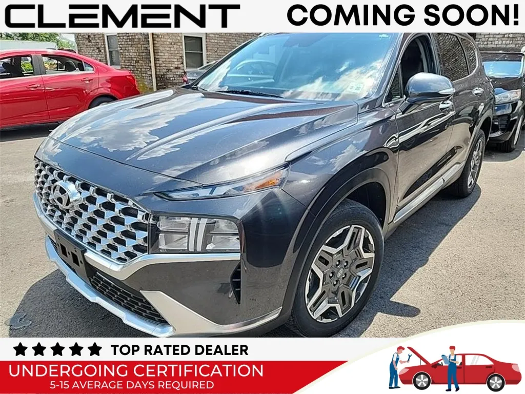 Gray 2023 Hyundai Santa Fe Hybrid SEL Premium for sale in St. Charles, MO