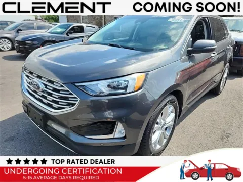 Gray 2020 Ford Edge Titanium for sale in St. Charles, MO