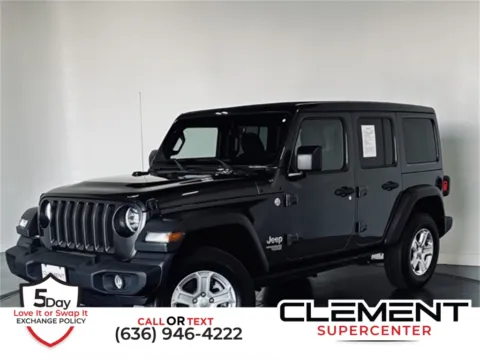 Gray 2020 Jeep Wrangler Unlimited Sport S for sale in St. Charles, MO