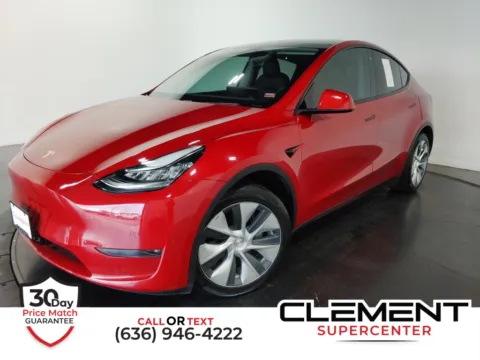 Red 2021 Tesla Model Y Long Range for sale in St. Charles, MO