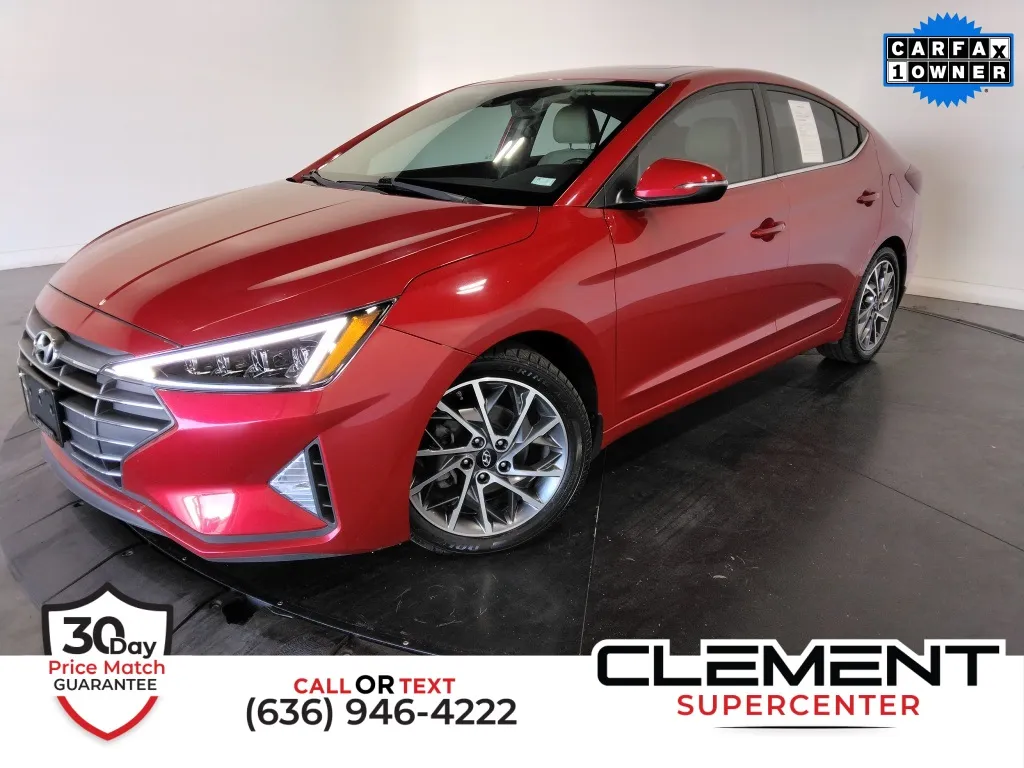 Red 2020 Hyundai Elantra Limited for sale in St. Charles, MO