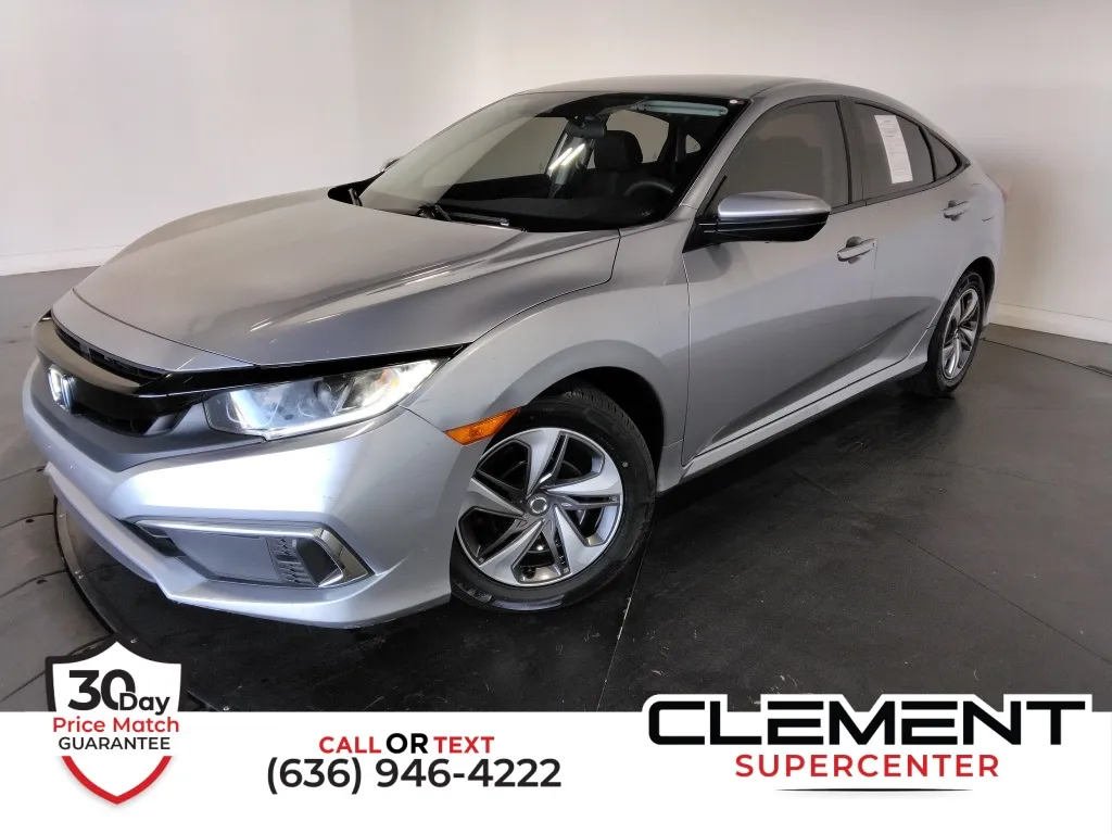 Silver 2020 Honda Civic LX for sale in St. Charles, MO