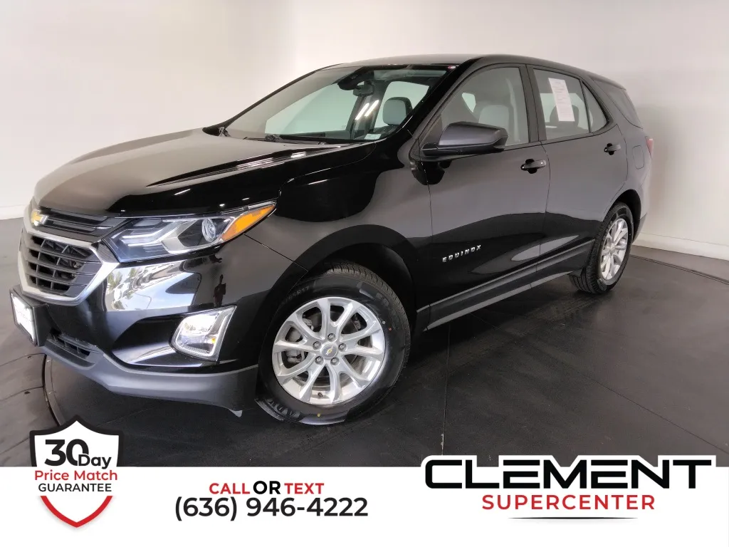 Black 2021 Chevrolet Equinox LS for sale in St. Charles, MO