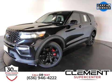 Black 2021 Ford Explorer ST for sale in St. Charles, MO