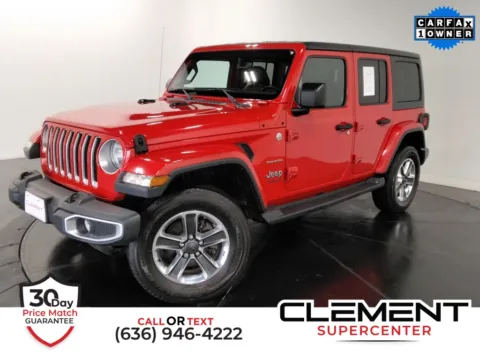 Red 2018 Jeep Wrangler Unlimited Sahara for sale in St. Charles, MO