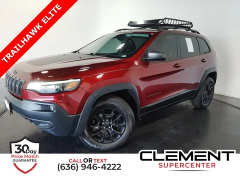 Red 2019 Jeep Cherokee Trailhawk for sale in St. Charles, MO