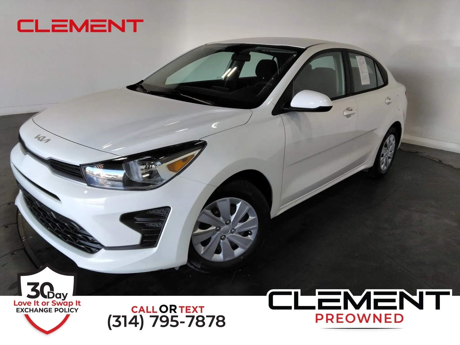 White 2023 Kia Rio S for sale in Florissant, MO