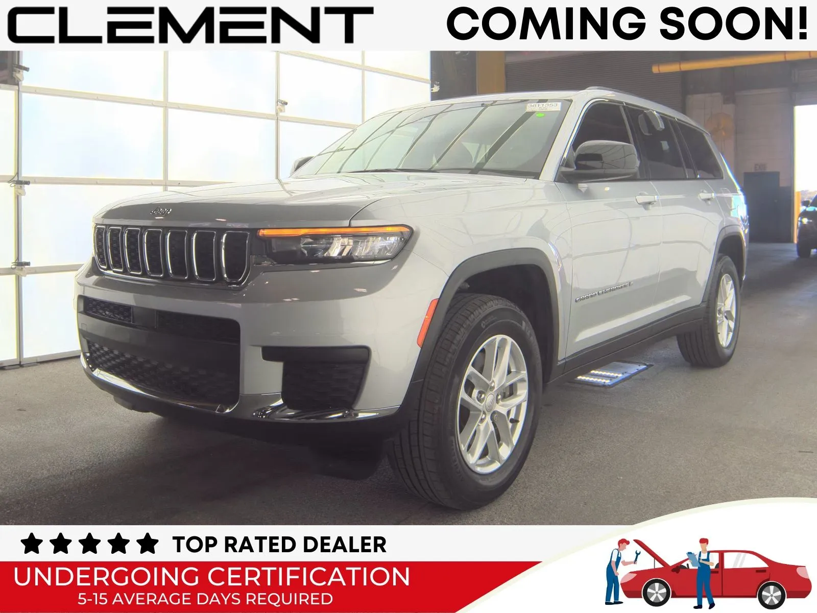 Silver 2023 Jeep Grand Cherokee L Laredo for sale in Florissant, MO