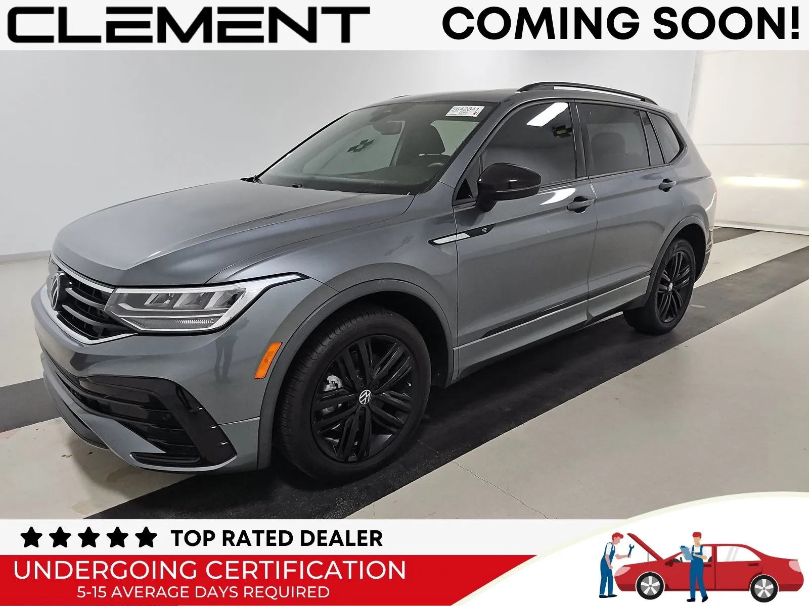 Gray 2022 Volkswagen Tiguan 2.0T SE R-Line Black for sale in Florissant, MO